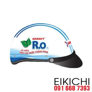 Hãng máy lọc nước RO Sanaky làm mũ bảo hiểm quà tặng